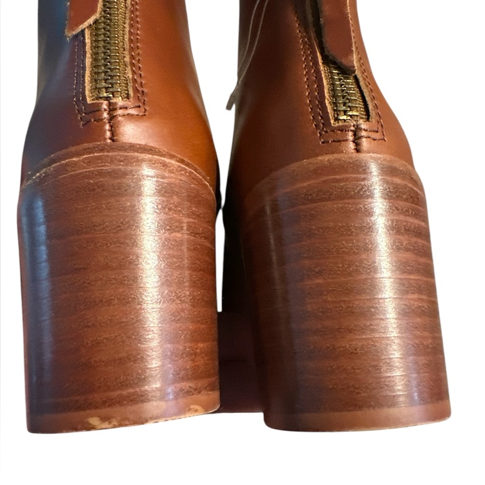 Nisolo Dari Elegant Brown Ankle Boots - Picture 10 of 12
